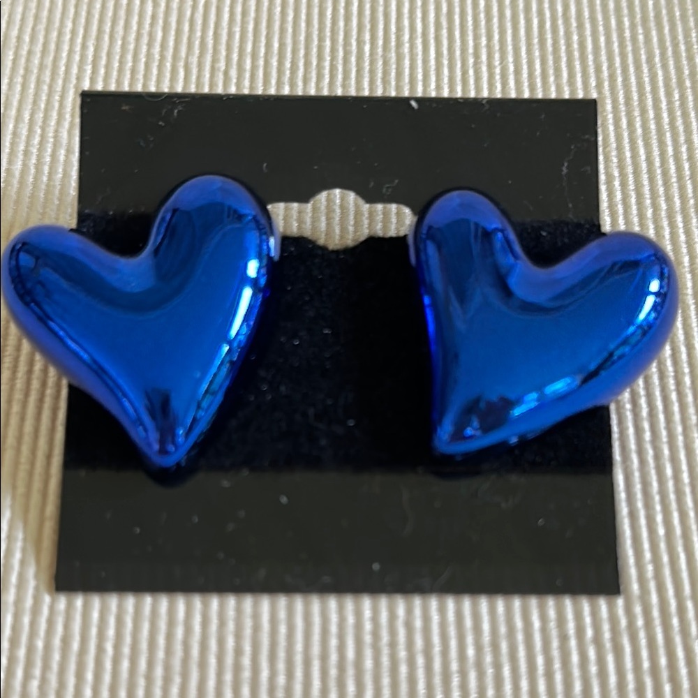 Blue Heart lightweight Earrings